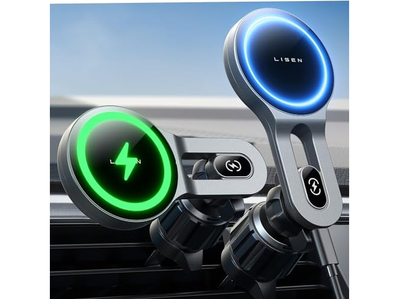 15W carregador de carro magnético sem fio