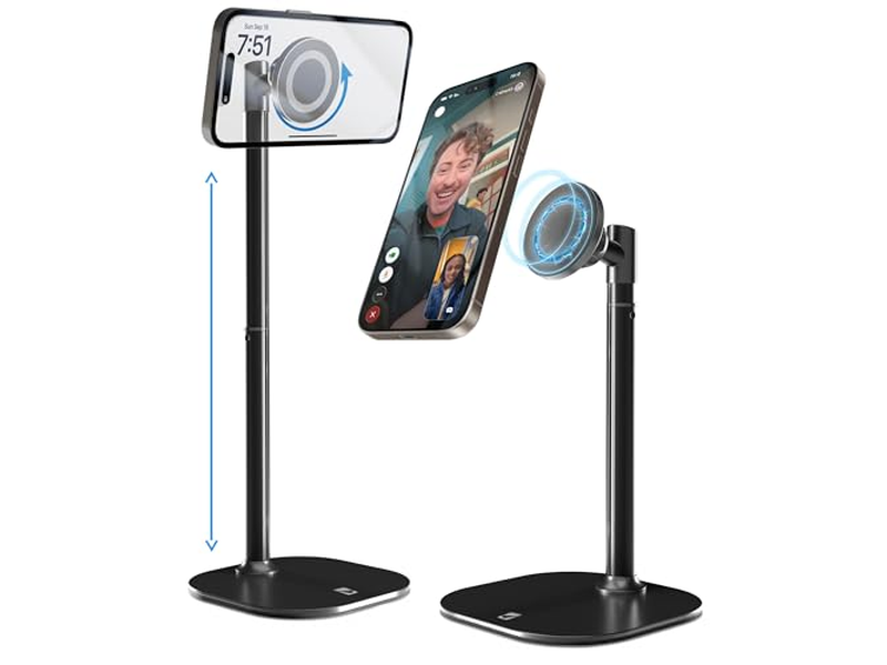 Magnético ajustável Suporte iPhone para suporte de telefone de secretária