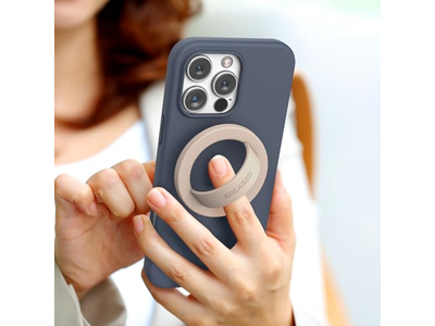 Suporte magnético para aperto de telefone anel fino de silicone para dedo