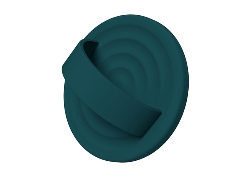Magnético Anel Telefone Suporte de aperto Silicone dedo laço verde escuro