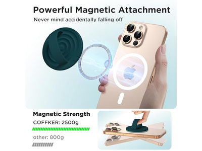 Magnético Anel Telefone Suporte de aperto Silicone dedo laço verde escuro