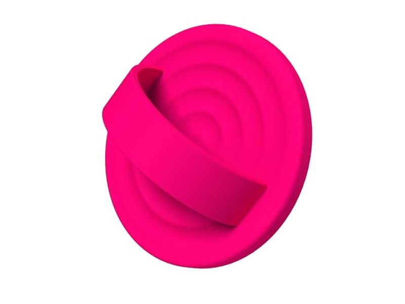 Magnético Anel Telefone Suporte de aperto Silicone dedo laço Neon rosa