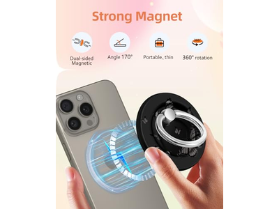 Suporte magnético do anel do telefone compatível com MagSafe