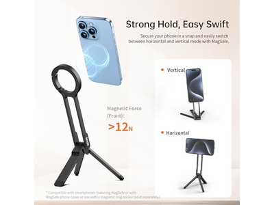 Suporte de tripé de telefone magnético para iPhone