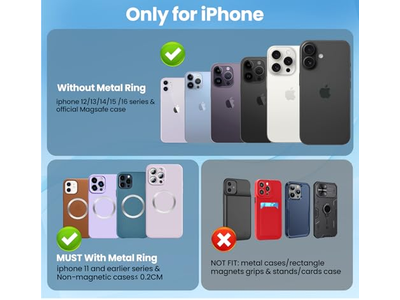Suporte de telefone sem fio magnético