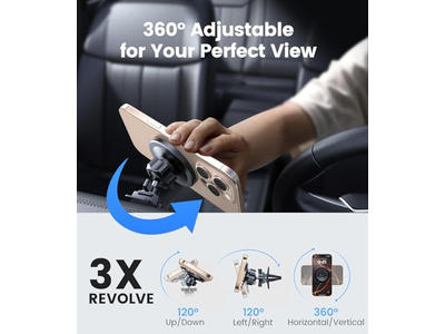 MagSafe carro montagem preto mais forte telefone magnético titular