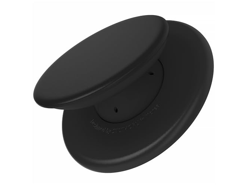 MagSafe telefone aperto macio Silicone magnético dedo aperto preto