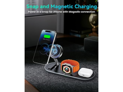 3 em 1 Estação de carregamento com carregador Magsafe