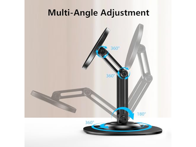 Suporte de telefone celular dobrável 360 Rotating Metal Base