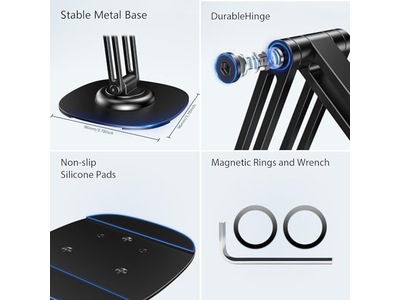 Suporte de telefone celular dobrável 360 Rotating Metal Base