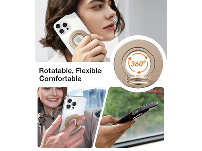 Fit de dupla anel para suporte de anel de aperto de telefone MagSafe