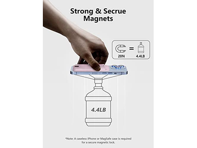 Suporte de cartão magnético para iPhone 12-16 Série RFID Bloqueamento se encaixa 4 Ca