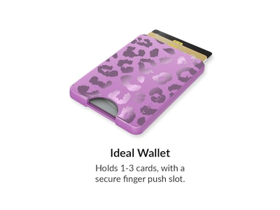Carteira de suporte de cartão magnético para iPhone 12-13-14-15 - Ametista roxo L