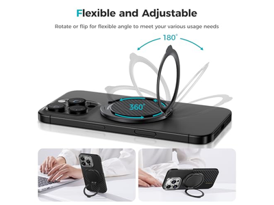 Aperto e suporte magnético do telefone com rotação de 360 graus para Smartphones