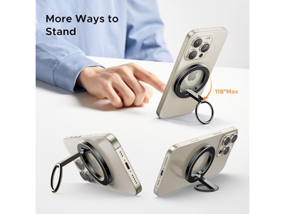 Aperto magnético do telefone para suporte MagSafe suporte anel forte universal