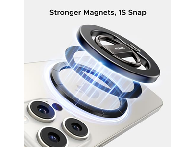 Aperto magnético do telefone para suporte MagSafe suporte anel forte universal
