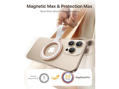 Suporte de aperto de telefone magnético para suporte de suporte de anel MagSafe