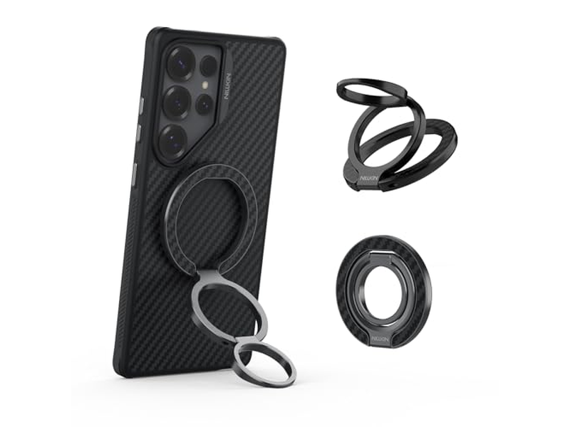 Suporte magnético do anel do aperto do telefone com suporte removível e adaptador 360degree