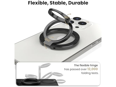 Suporte magnético do anel do aperto do telefone com suporte removível e adaptador 360degree