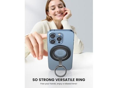 Suporte de aperto de telefone magnético com anel de rotação de 360 graus para MagSafe Accesso