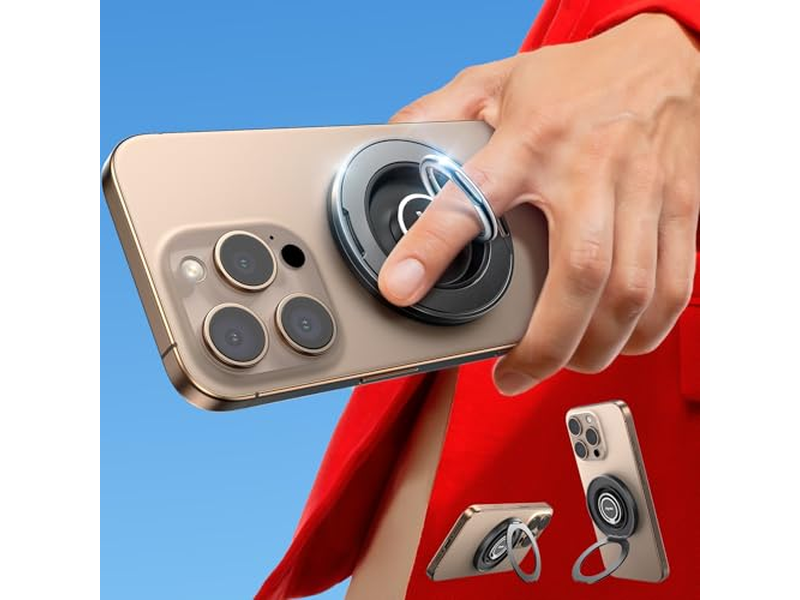 Suporte de aperto de telefone magnético com anel de rotação de 360 graus para dispositivos MagSafe