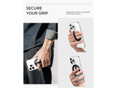 Suporte magnético telefone Apoio com alça de dedo laço para MagSafe e Pixe