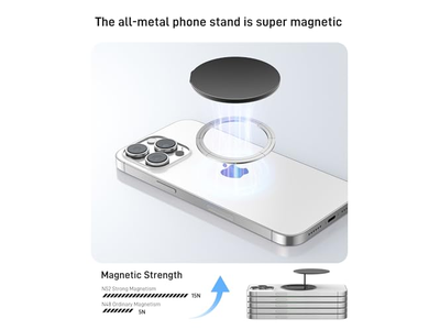 Suporte magnético telefone anel e Suporte de apoio compatível com MagSafe