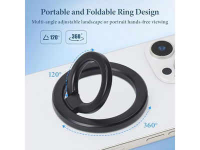 Suporte magnético telefone anel Suporte com acessórios MagSafe para iPhone