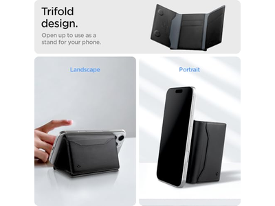 Carteira Magnética Carteira de Carteira Dinheiro Trifold Carteira Suporte para MagSafe