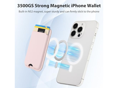 Carteira magnética compatível com MagSafe 2-Pack Cartão Suporte para iPhone