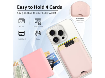Carteira magnética compatível com MagSafe 2-Pack Cartão Suporte para iPhone