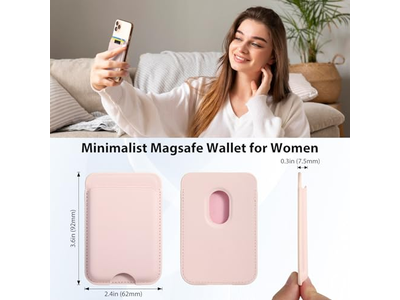 Carteira magnética compatível com MagSafe 2-Pack Cartão Suporte para iPhone