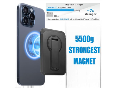 Carteira magnética para iPhone - Suporte de cartão leve e Suporte