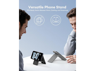 Carteira magnética para iPhone com suporte ajustável e suporte de cartão