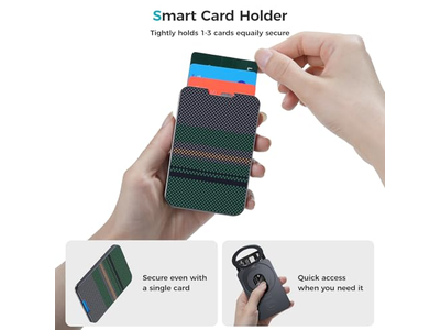 Carteira magnética com Minimalista Suporte Titular do cartão para iPhone RFID Bl
