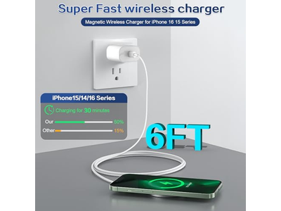 Carregador magnético sem fio para iPhone sem fio