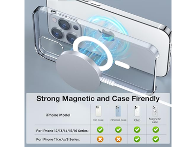 Carregador MagSafe Almofada Magnética de Carregamento Sem Fio