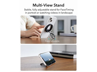 MagSafe telefone aperto com suporte ajustável para Smartphones 2 anel de Metal