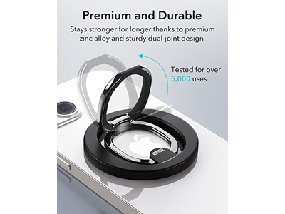 MagSafe telefone aperto com suporte ajustável para Smartphones 2 anel de Metal