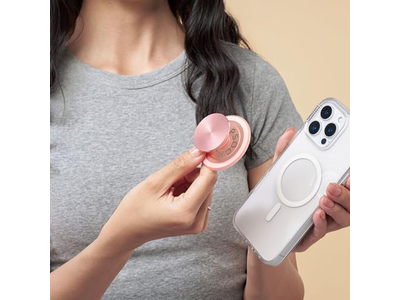 MagSafe telefone Apoio com Suporte de apoio e Swappable Top Dusty Rose