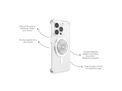 Aperto do telefone para MagSafe com Suporte de apoio e seguro Apoio - Limpar