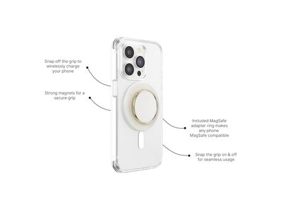 Aperto do telefone com Suporte de apoio e suporte magnético para casos MagSafe