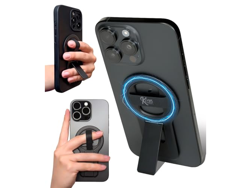 Aperto do telefone com alça e suporte - Magnético 360degree Tripé de Volta