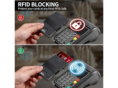 Carteira Fina de alumínio com bloqueio RFID que comporta mais de 12 cartões
