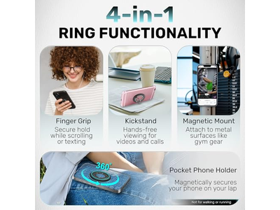Magnético ultra forte Titular da Anel Telefone para MagSafe
